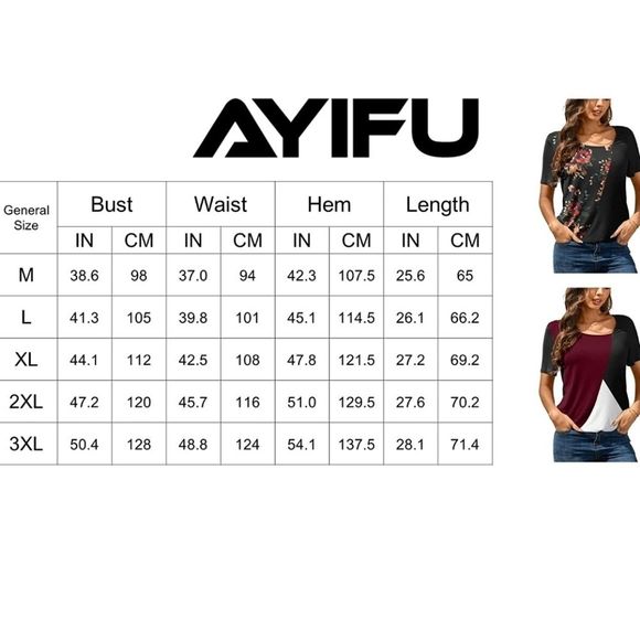 AYIFU Womens Short Sleeve Blouse, Light Grey, Asymmetric V-neck, Medium - Picture 3 of 9